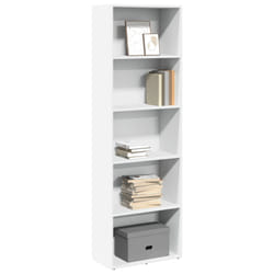 vidaXL Libreria Bianca 60x30x189 cm in Legno Multistrato