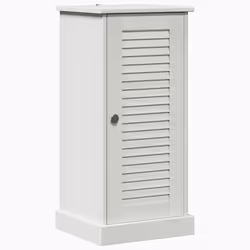 vidaXL Mobile da Bagno con porta VIGO bianco anticato 37 x 34 x 80 cm - Vista aggiuntiva 2