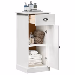 vidaXL Armadietto da Bagno con cassetto VIGO Bianco 37,5 x 34 x 80 cm - Vista aggiuntiva 3