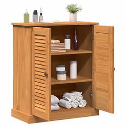 vidaXL Mobile da Bagno Altro VIGO Marrone Legno di pino massello - Vista aggiuntiva 3