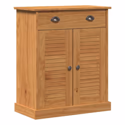 vidaXL Mobile da Bagno VIGO marrone ambrato 67.5 x 34 x 80 cm - Vista aggiuntiva 2