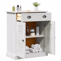 vidaXL Mobile da Bagno con archiviazione VIGO Bianco 67.5 x 34 x 80 cm - Vista aggiuntiva 3