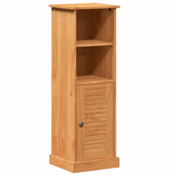 vidaXL Mobile da Bagno VIGO marrone ambrato 37 x 34 x 110 cm - Vista aggiuntiva 2