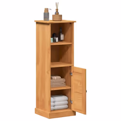 vidaXL Mobile da Bagno VIGO marrone ambrato 37 x 34 x 110 cm - Vista aggiuntiva 3