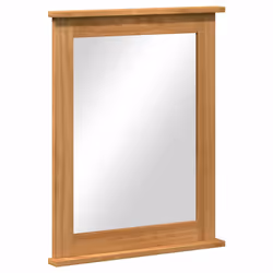 vidaXL Specchio con specchio VIGO marrone ambrato 55.5 x 5 x 70 cm - Vista aggiuntiva 2
