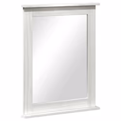 vidaXL Specchio VIGO Bianco 55.5 x 5 x 70 cm Legno di pino massello - Vista aggiuntiva 2