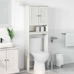 vidaXL Mobile Bagno con lo scaffale VIGO Bianco 60 x 27 x 161 cm