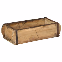 vidaXL Vassoio con archiviazione 4 pcs Marrone 30 x 15 x 9 cm - Vista aggiuntiva 3