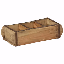 vidaXL Vassoio con archiviazione 4 pcs Marrone 30 x 14 x 9 cm - Vista aggiuntiva 2