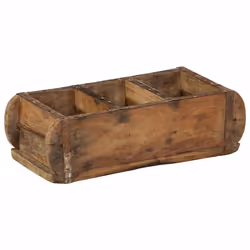 vidaXL Vassoio con archiviazione 4 pcs Marrone 30 x 14 x 9 cm - Vista aggiuntiva 3