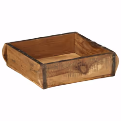 vidaXL Vassoio con archiviazione Marrone 31 x 29 x 10 cm - Vista aggiuntiva 2
