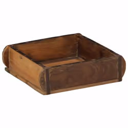 vidaXL Vassoio con archiviazione Marrone 31 x 29 x 10 cm - Vista aggiuntiva 3