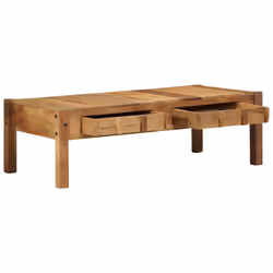 vidaXL Tavolino da salotto con cassetto Marrone 110 x 55 x 35 cm - Vista aggiuntiva 3