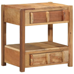 vidaXL Tavolo laterale con cassetto Marrone 43 x 32 x 46 cm