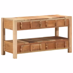 vidaXL Mobile TV Marrone 83 x 33 x 46 cm Legno massello di recupero - Vista aggiuntiva 2