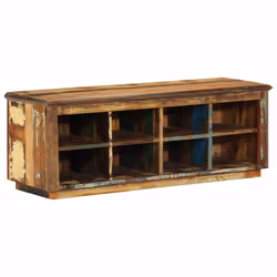vidaXL Mobile per scarpe con archiviazione Marrone 110 x 35 x 40 cm - Vista aggiuntiva 2