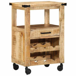 vidaXL Carrello da Cucina Marrone 55 x 40 x 80 cm
