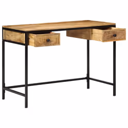 vidaXL Scrivania Marrone 105 x 50 x 75 cm Legno massello di mango - Vista aggiuntiva 2