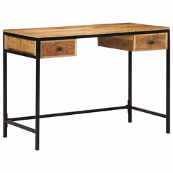 vidaXL Scrivania Marrone 105 x 50 x 75 cm Legno massello di mango - Vista aggiuntiva 3