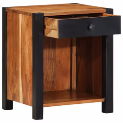 vidaXL Armadio da Notte con cassetto Marrone 40 x 35 x 50 cm - Vista aggiuntiva 2