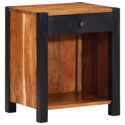 vidaXL Armadio da Notte con cassetto 2 pcs Marrone 40 x 35 x 50 cm - Vista aggiuntiva 2