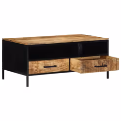 vidaXL Tavolino da salotto con cassetto Marrone 90 x 50 x 40 cm - Vista aggiuntiva 2