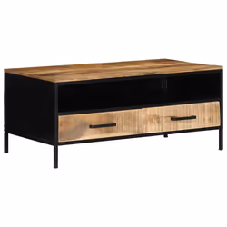 vidaXL Tavolino da salotto con cassetto Marrone 90 x 50 x 40 cm - Vista aggiuntiva 3