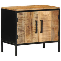 vidaXL Armadio da Notte Marrone e nero 50 x 30 x 45 cm