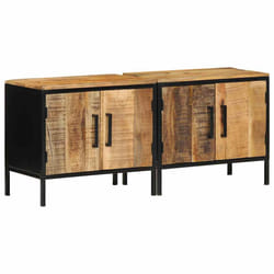 vidaXL Armadio da Notte Marrone e nero 50 x 30 x 45 cm