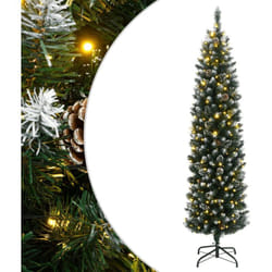 Vidaxl - Albero di Natale Artificiale Sottile con 300 led 210 cm 950916