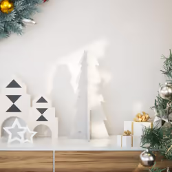 Create l'atmosfera perfetta per le feste con questo albero di Natale in legno! Aggiunge un fascino unico e un'atmosfera festo ...