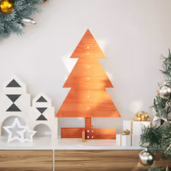 Create l'atmosfera perfetta per le feste con questo albero di Natale in legno! Aggiunge un fascino unico e un'atmosfera festo ...