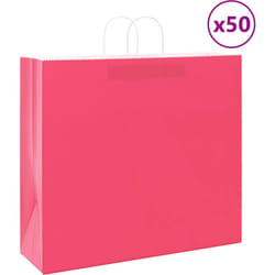 Vidaxl - Sacchetti di Carta 50 pz con Manici Rosa 54x15x49 cm 637521