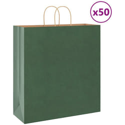Vidaxl - Sacchetti di Carta 50 pz con Manici Verdi 45x17x48 cm 643844
