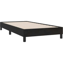 Giroletto a Molle senza Materasso Nero 90x210 cm in Velluto Vidaxl 449646