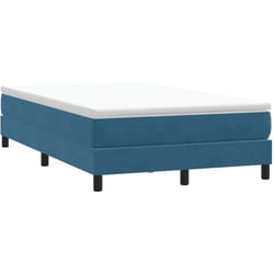 Giroletto a Molle senza Materasso Blu Scuro 120x210 cm Velluto Vidaxl