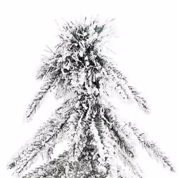vidaXL Albero di Natale artificiale Bianco 86 x 86 x 210 cm - Vista aggiuntiva 3
