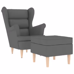 VidaXL 3307990, Tessuto, Grigio, Schiuma, 110 kg, 740 mm, 840 mm