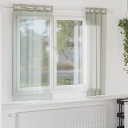 Vidaxl - Tende in Voile con Occhielli 2 pz Grigio Chiaro 140x175 cm 790135