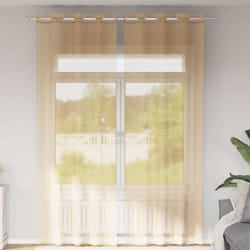 Vidaxl - Tende in Voile con Occhielli 2 pz Sabbia