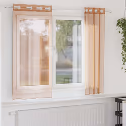 Goditi una stanza ben illuminata senza abbagliamenti intensi con queste tende in voile. Materiale resistente: la tenda è real ...