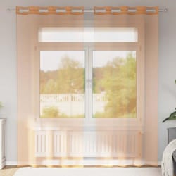 Tende in Voile con Occhielli 2 pz Terracotta - Vidaxl