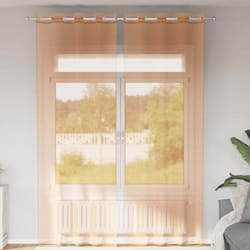 Vidaxl - Tende in Voile con Occhielli 2 pz Terracotta 824361