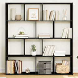 Libreria Nera 132x29x141,5 cm in Legno Multistrato Vidaxl 524168