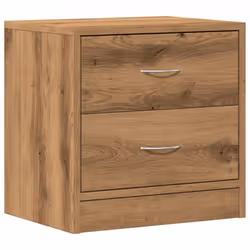 vidaXL Comodino Rovere Artigianale 40x30x40 cm in Legno Multistrato - Vista aggiuntiva 2