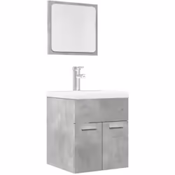Questo pratico set di mobili da bagno, dotato di un ampio spazio di conservazione, è un complemento eccellente al vostro bagn ...