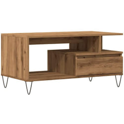 Vidaxl - Tavolino Salotto Rovere Artigianale 90x49x45 cm Multistrato