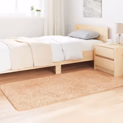 vidaXL Tappeto Shaggy a Pelo Lungo NAVARRA Beige 80x150 cm poliestere - Vista aggiuntiva 3