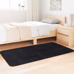 vidaXL Tappeto Shaggy a Pelo Lungo NAVARRA Nero 80x150 cm poliestere - Vista aggiuntiva 3