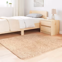 vidaXL Tappeto Shaggy a Pelo Lungo NAVARRA Beige 120x120 cm poliestere - Vista aggiuntiva 3